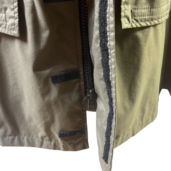 Tommy Hilfiger Military Field Jacket XL Olive Green Collared Vintage Utility - Picture 3 of 16